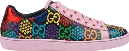 Кроссовки Gucci Wmns Ace GG Supreme Low Psychedelic - Pink, розовый 610086 h2020 1115 | psychedelic - pink