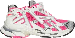 Кроссовки Balenciaga Wmns Runner Sneaker White Neon Pink, розовый 677402 w3rbn 9155 | pink