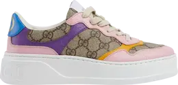 Кроссовки Gucci Wmns GG Beige Multi Monogram, бежевый 726850 fabaw 9785 | beige multi monogram