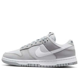 Кроссовки dunk low 'light smoke grey' Nike, серый fb7720-002 | light smoke grey/white