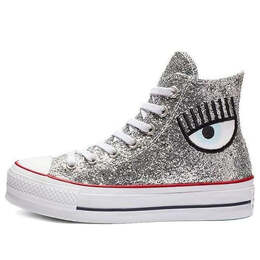Кроссовки chiara ferragni x chuck taylor all star 'lift silver' Converse, серебряный 563828c | silver