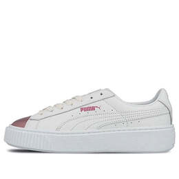 Кроссовки basket platform metallic 's 'white/lilac snow' Puma, белый 366169-04 | white/rose gold