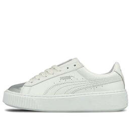 Кроссовки basket skate shoes 'white silver' Puma, белый 366169-01 | white/silver