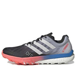 Кроссовки terrex speed ultra trail 'black turbo' Adidas, черный h03192 | black/gray/blue
