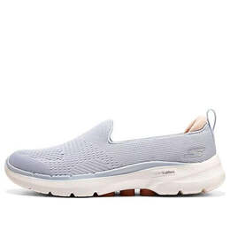 Кроссовки go walk 6 slip in fabulous view 'light grey pink' Skechers, серый 124571-lgpk | light grey/pink