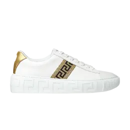 Кроссовки Versace Wmns Greca, белый 1004184 1a01759 2w110 | white/gold