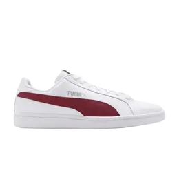 Кроссовки Smash Leather Puma, белый 356722 23 | white/tibetan red