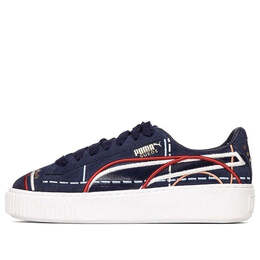 Кроссовки suede platform courture 'blue red' Puma, синий 366685-02 | blue/red