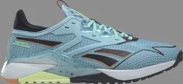Кроссовки wmns nano x2 tr adventure 'blue pearl black' Reebok, синий hp9229 | blue