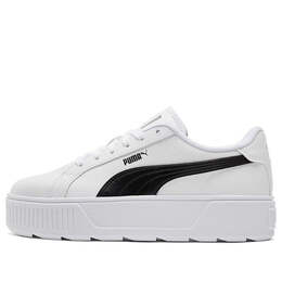 Кроссовки karmen leather 'white black' Puma, белый 384615-02 | white/black