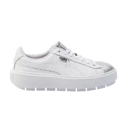 Кроссовки Wmns Platform Trace Puma, белый 369160 01 | white/silver