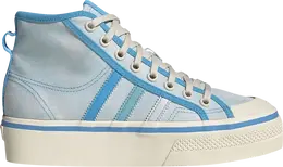 Кроссовки Adidas Wmns Nizza Platform Mid 'Almost Blue Pantone', синий gx4604 | blue