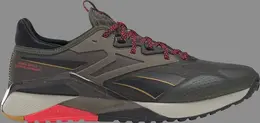 Кроссовки nano x2 tr adventure 'army green neon cherry' Reebok, зеленый gy9493 | green