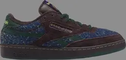 Кроссовки brain dead x club c revenge 'purple abyss batik blue' Reebok, фиолетовый gx9593 | purple