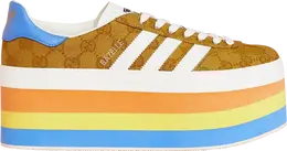 Лимитированные кроссовки Adidas Gucci x Wmns GG Gazelle 'GG Monogram', коричневый hq7085 | gg monogram