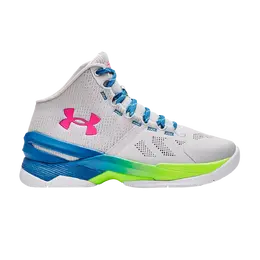 Кроссовки Curry 2 Retro GS Under Armour, серый 3026305 100 | halo gray/electric blue
