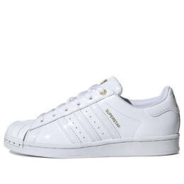 Кроссовки originals superstar metal toe 'white patent leather' Adidas, белый fv3300 | white