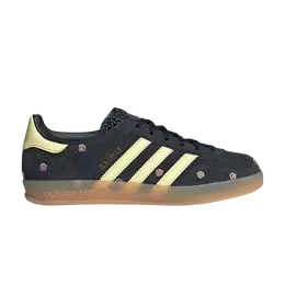 Adidas Кроссовки Wmns Gazelle Indoor, цвет Black Floral Embroidery if4490 | black floral embroidery