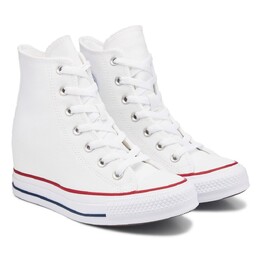 Классические кроссовки Chuck Taylor на танкетке Converse, белый 1057144/43321 | opticwhite/red