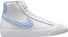 Nike Кроссовки Wmns Blazer Mid '77 'University Blue Gingham', белый fd9163 100 | white
