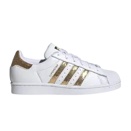 Кроссовки Adidas Wmns Superstar, белый/золотой g55658 | white