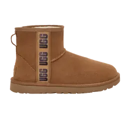 Кроссовки Ugg Wmns Classic Mini Side Logo II Suede Chestnut, коричневый 1134962 che
