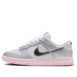Кроссовки dunk low lx 'metallic silver pink' Nike, мультиколор hm3698-006 | photon dust/metallic silver/pink foam/medium soft pink