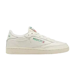 Кроссовки Wmns Club C 85 Vintage Reebok, кремовый 100007797 | chalk/alabaster/glen green