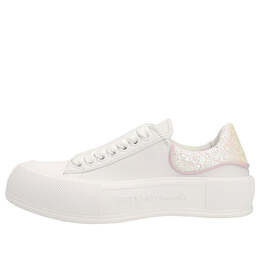Кроссовки deck sneakers 'white pink glittered' Alexander McQueen, белый 702047wicev8868 | white/pink glittered