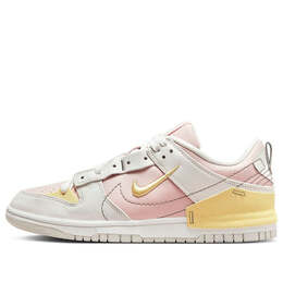 Кроссовки dunk low disrupt 2 'pink oxford' Nike, мультиколор dv4024-001 | phantom/pink oxford/sail/lemon wash