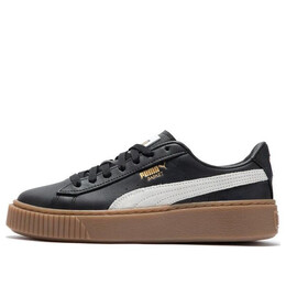 Кроссовки basket platform l 'black' Puma, черный 394369-02 | black