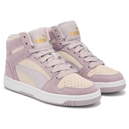 Кроссовки Rebound high top Puma, фиолетовый 1054360/44265 | purple/grey suede