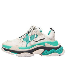 Кроссовки triple s 'white green' 2019 Balenciaga, белый 524039w09oh3005 | white/green