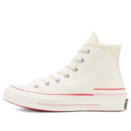 Кроссовки chuck 70 high 'popped color - carmen pink' Converse, белый 568800c | white/red