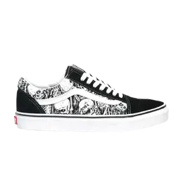 Кроссовки Old Skool Vans, черный vn0a4bv5v8v | black/true white