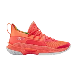 Кроссовки Sour Patch Kids x Curry 7 GS Under Armour, красный 3022113 603 | peach plasma/white