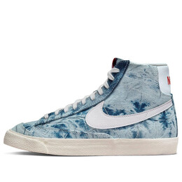 Кроссовки blazer mid '77 'washed denim' Nike, синий dv2182-900 | blue/white