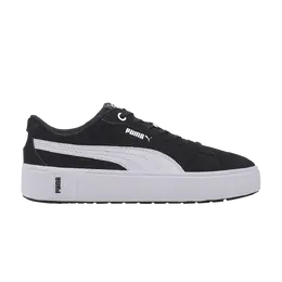 Кроссовки Wmns Smash Platform V2 Suede Puma, черный 373037 04 | black/white