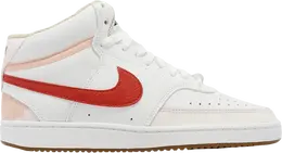 Nike Кроссовки Wmns Court Vision Mid 'White University Red', белый fd9915 161 | white