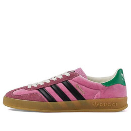 Кроссовки adidas x gazelle 'pink purple green' Gucci, розовый 707864-9stu0-5960 | pink/purple/green