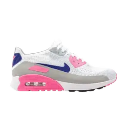 Кроссовки Nike Wmns Air Max 90 Ultra 2.0 Flyknit 'Laser Pink', белый 881109 101 | white