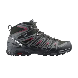 Кроссовки X Ultra Pioneer Mid CSWP Salomon, зеленый l41671000 | peat/quiet shade/biking red