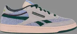 Кроссовки brain dead x club c revenge 'ecru dark forest' Reebok, серый 000422 | grey