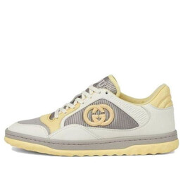 Кроссовки mac80 embroidered sneakers 'white grey yellow' Gucci, желтый 747954-aacnw-9148 | yellow/white/grey
