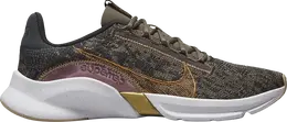 Кроссовки Nike Wmns SuperRep Go 3 Next Nature Flyknit Premium 'Olive Grey Metallic Copper', серый dq4679 001 | grey