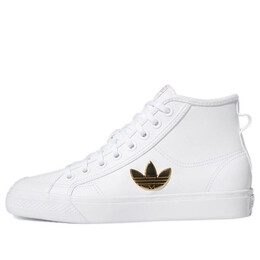 Кроссовки Adidas Nizza Trefoil Hi Cloud White Gold Metallic (W) H01134, белый h01134 | white