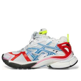 Кроссовки runner sneakers 'worn out white blue red mesh and nylon' Balenciaga, синий 677402w3rb69645 | blue/red/white/black/yellow/pink