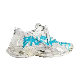 Кроссовки Balenciaga Wmns Runner Sneaker, цвет Graffiti - White Blue 772767 w3rbq 9040 | graffiti - white blue