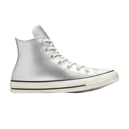 Converse Кроссовки Wmns Chuck Taylor All Star High, цвет Metallic Leather - Silver a11984c | metallic leather - silver