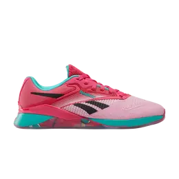 Reebok Кроссовки Wmns Nano X4, цвет Bold Pink Unleashed Green 100211632 | bold pink unleashed green